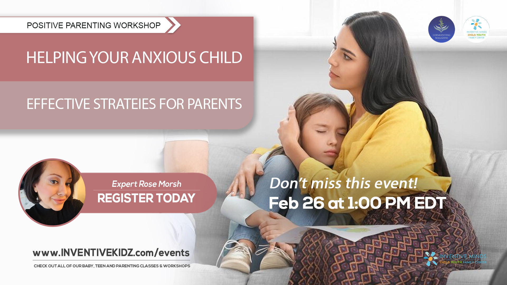 Helping Your Anxious Child: Effective Strategies for Parents | Inventive Minds Kidz Academy Event Featured Image